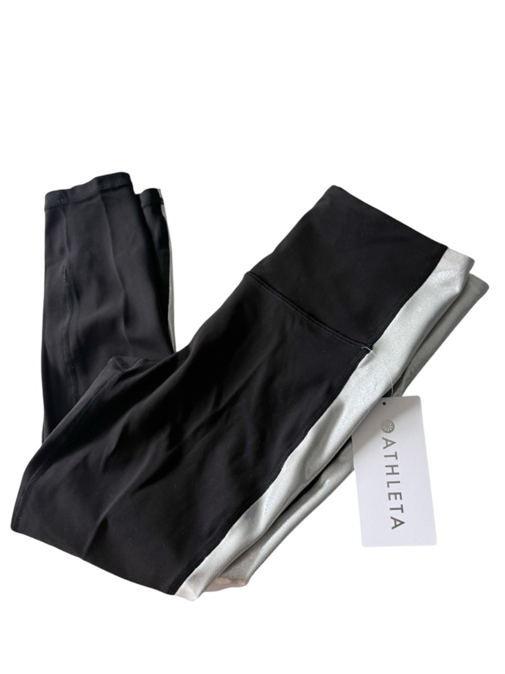 NWT Athleta Elation Ultra High Rise Shine Sport Stripe 7/8 Legging PS - Picture 5 of 6